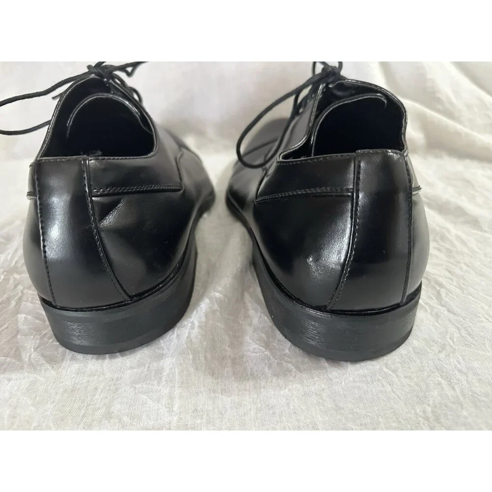 Unlisted Kenneth Cole Men's Dress Shoes Black Size 10.5 Half Time Oxford Lace Up